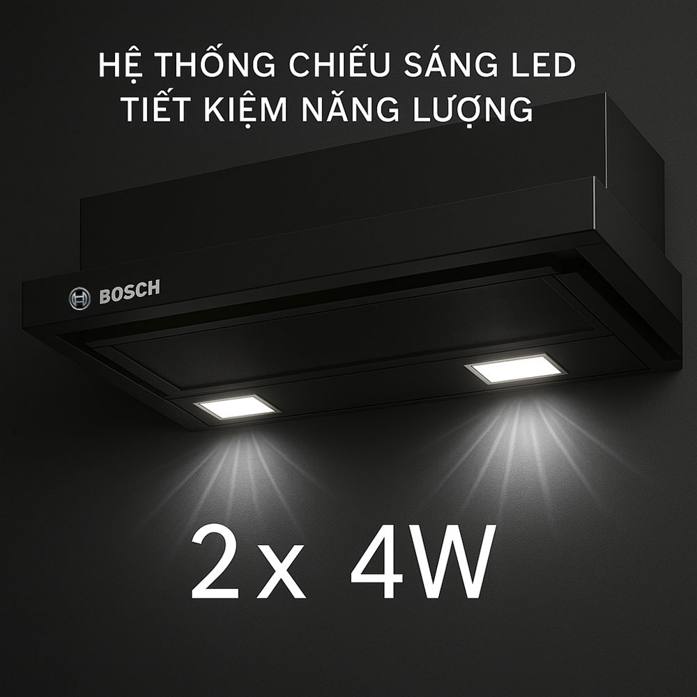Trang bị 2 đèn LED công suất 4W, giúp bạn quan sát rõ ràng trong quá trình nấu nướng