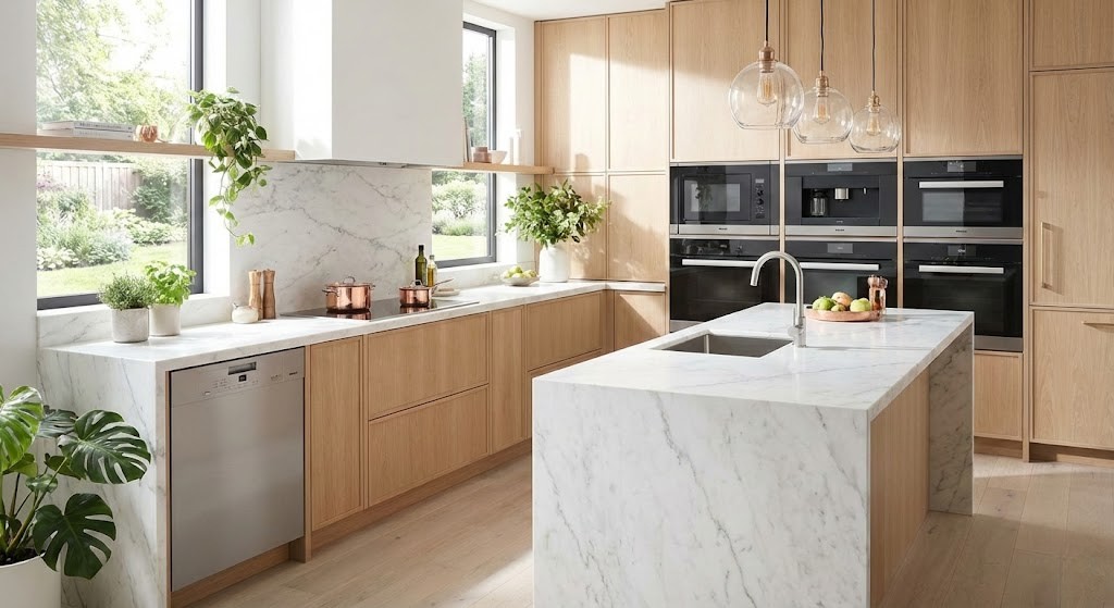 Thiết bị nhà bếp tiện nghi, hiện đại và sang trọng