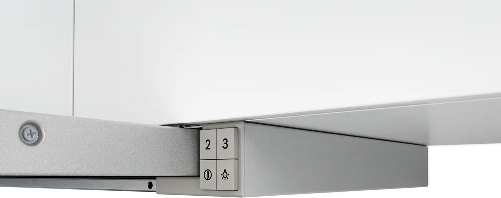 Bảng điều khiển nút nhấn dễ dàng của máy hút mùi Bosch DFT93AC50
