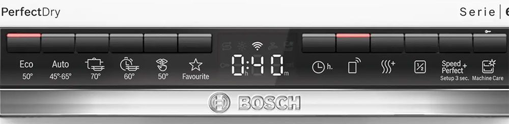 Chương trình rửa đa dạng trên Bosch Series 6 đáp ứng mọi nhu cầu