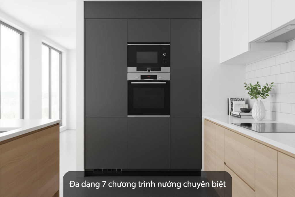Lò nướng Bosch HBA512ES0 Serie 4 với 7 chương trình nướng đa dạng
