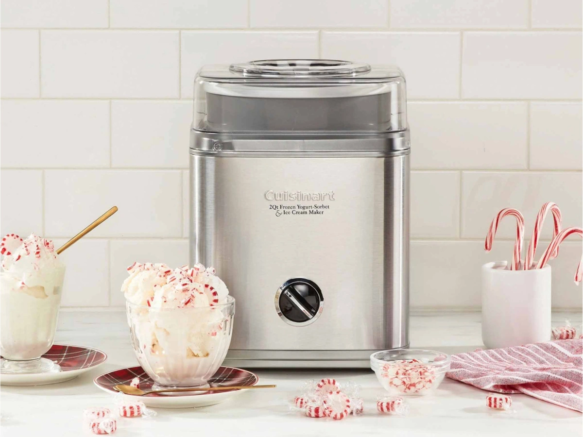 Máy làm kem Cuisinart ICE-30BCHK công suất 300W và vỏ thép không gỉ