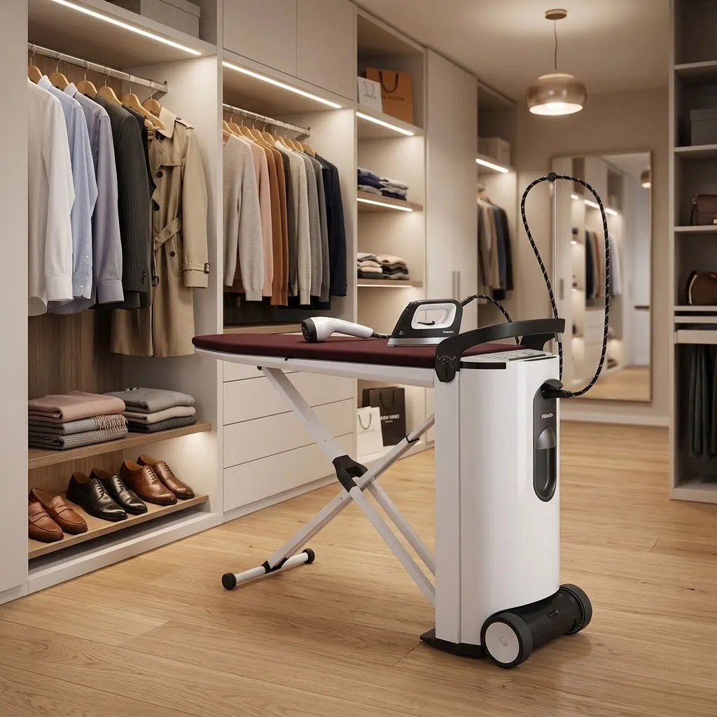 Bàn là Miele có thiết kế gọn gàng nhưng không kém phần sang trọng