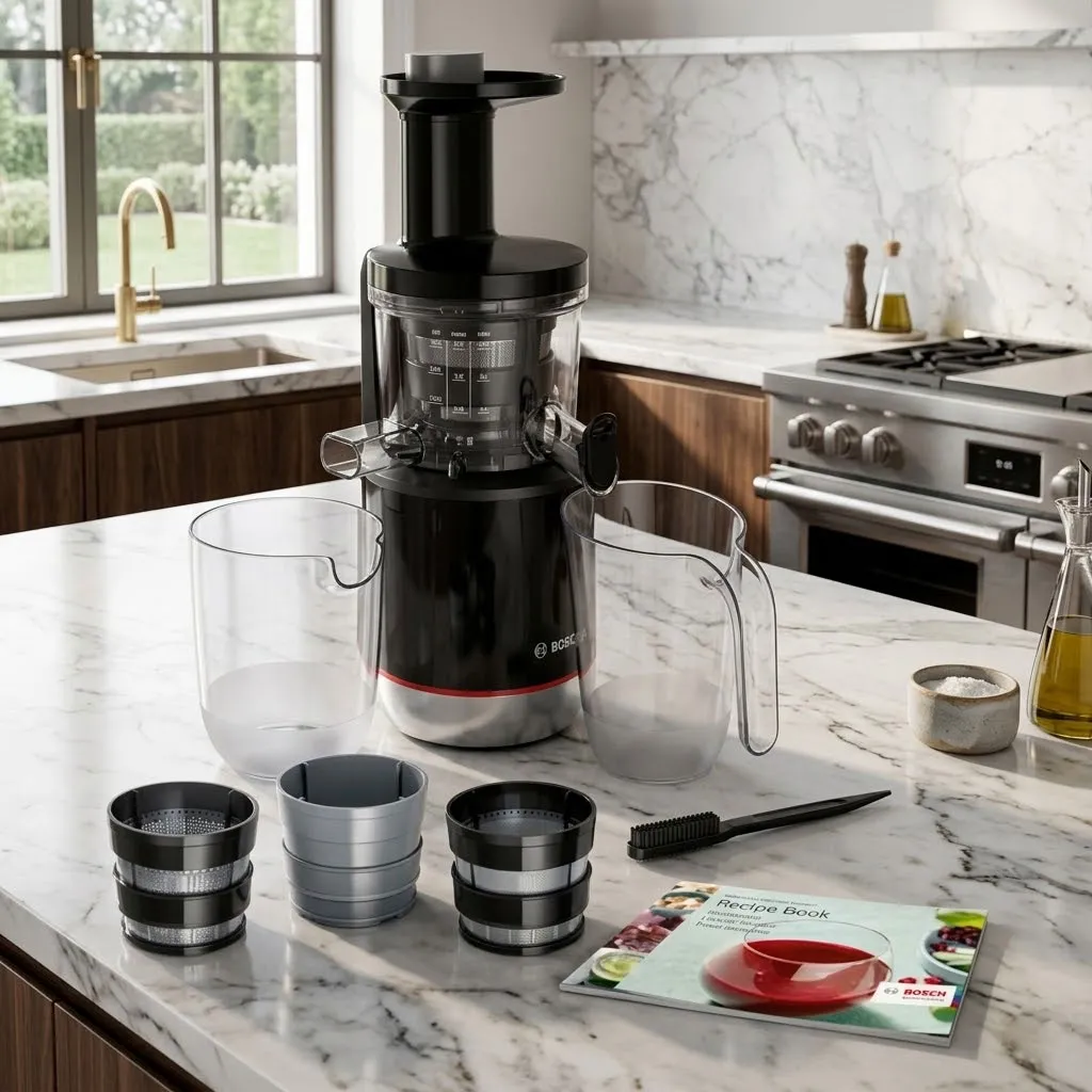 Máy ép trái cây Bosch sang trọng và hiện đại là thiết bị cấp cấp đến từ Đức