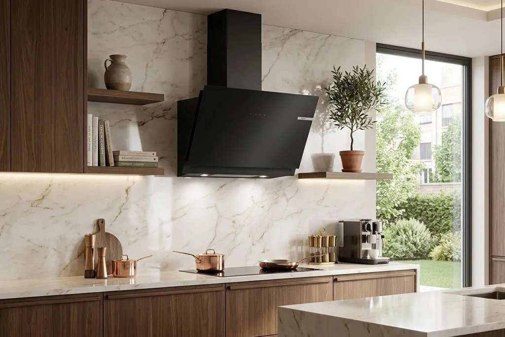 Máy hút mùi Bosch trong căn bếp hiện đại và tinh tế