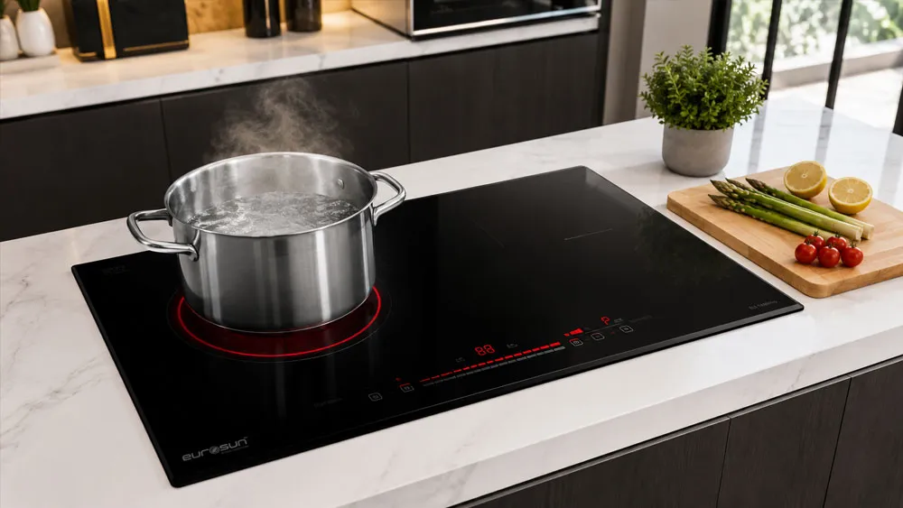 Bếp từ cao cấp nấu chậm trong căn bếp hiện đại