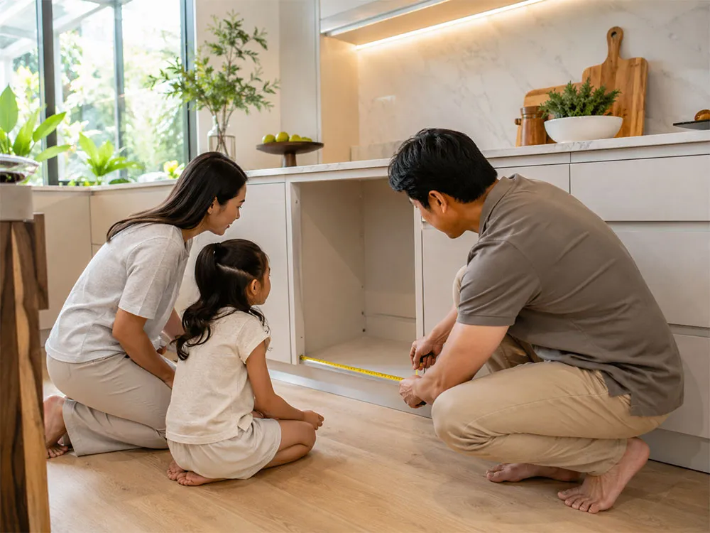 Kiểm tra kích thước khi mua máy rửa bát lần đầu
