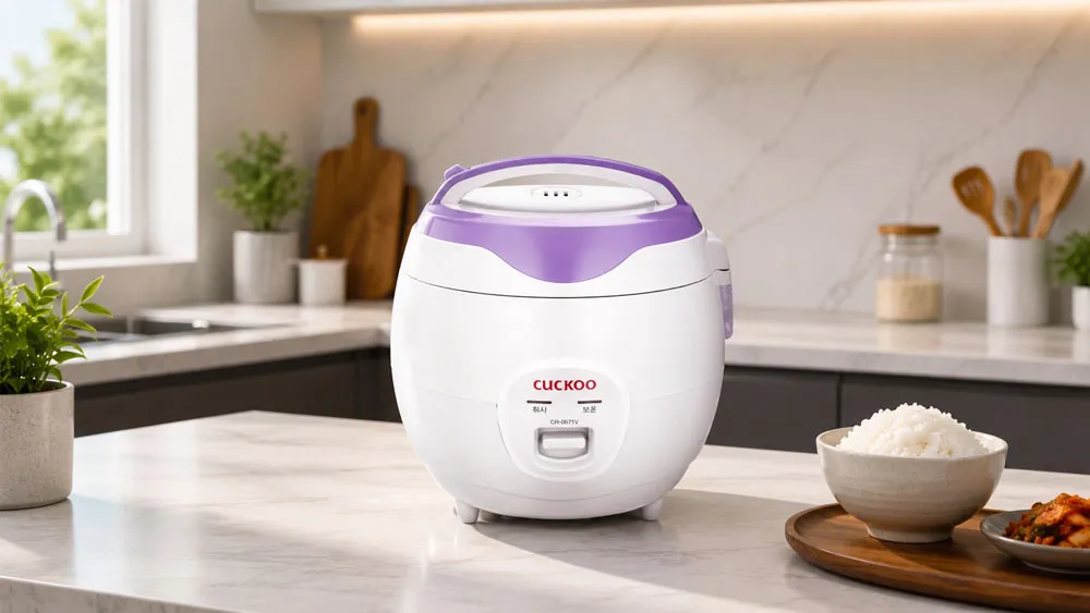 Nồi cơm điện cơ Cuckoo CR-0671 VWVNCV 1L màu tím thiết kế hiện đại