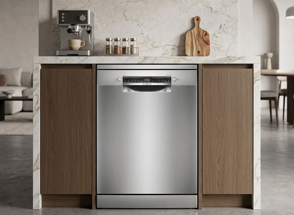 Máy rửa bát Bosch trong phòng bếp hiện đại