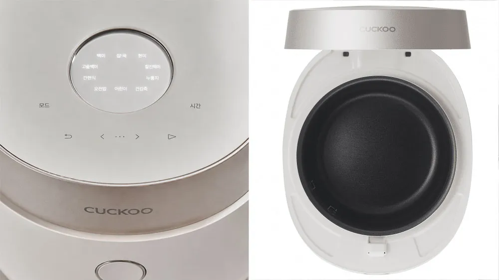 Bảng điều khiển điện tử và lòng nồi chống dính Cuckoo CR-0685GW