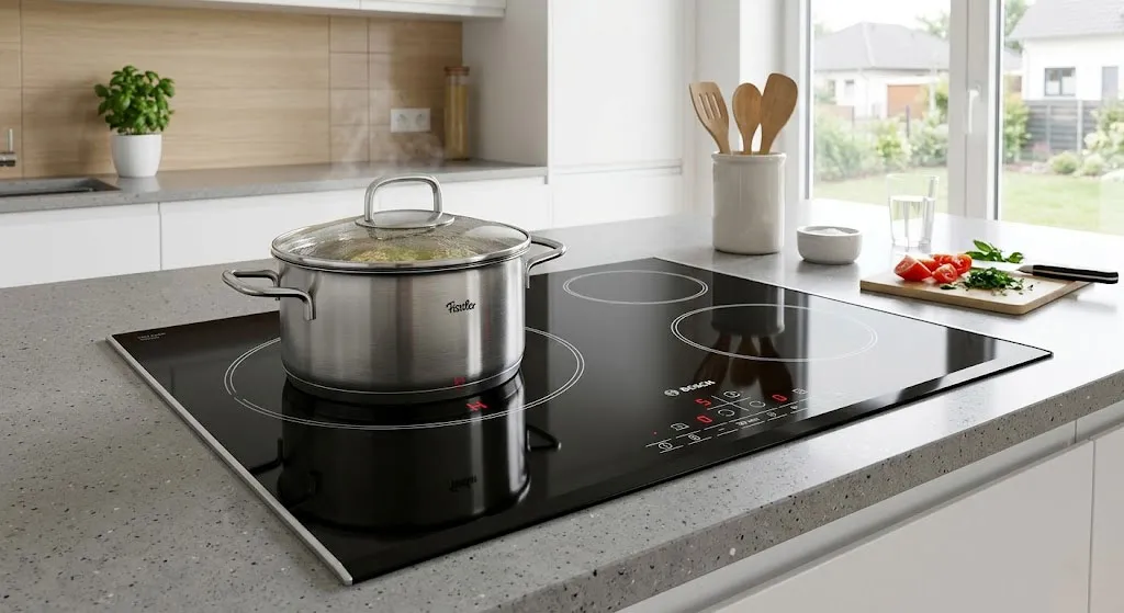 mặt bếp từ hiện đại an toàn không nóng toàn bộ bề mặt