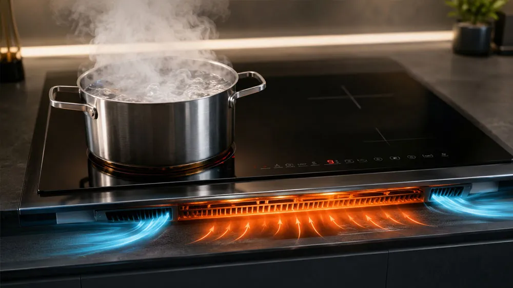 Bếp từ quá nhiệt khi nấu ở công suất cao