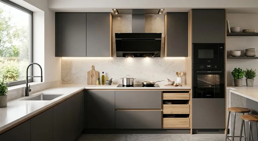 gian bep hien dai voi thiet bi dong bo cao cap