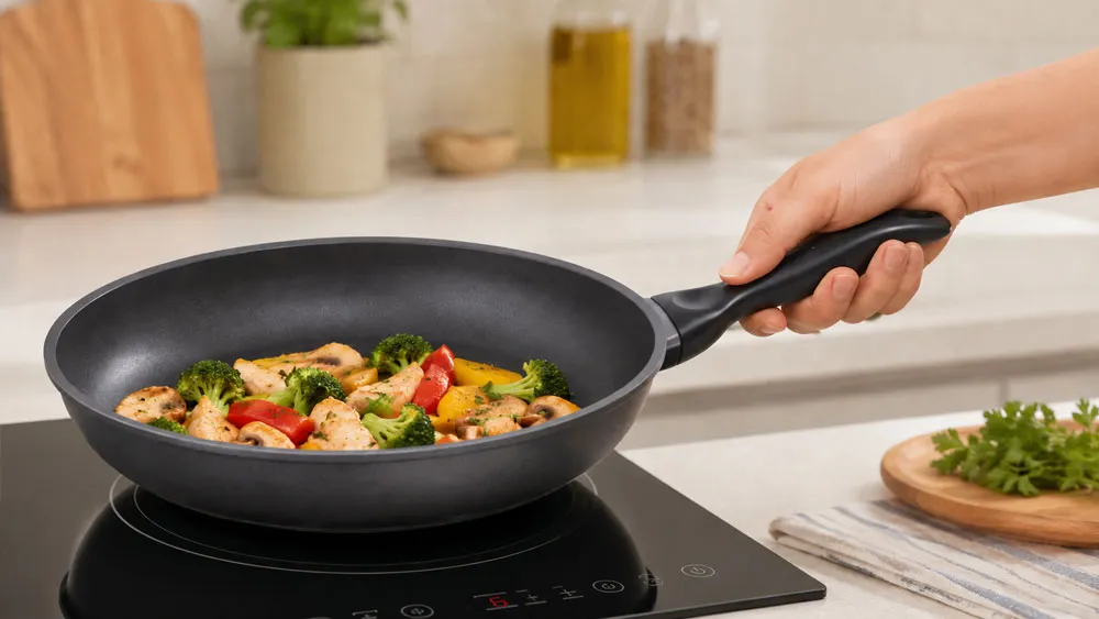 Chảo chống dính Barazzoni sử dụng trên bếp từ hiện đại