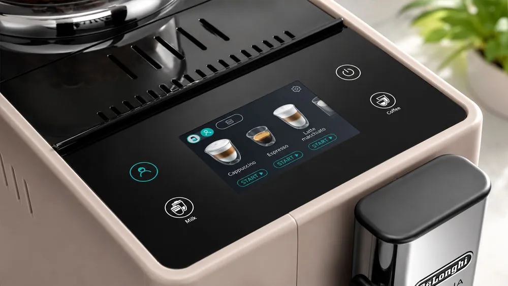 Màn hình cảm ứng màu 3.5 inch trên máy pha cà phê Delonghi EXAM440.55.BG