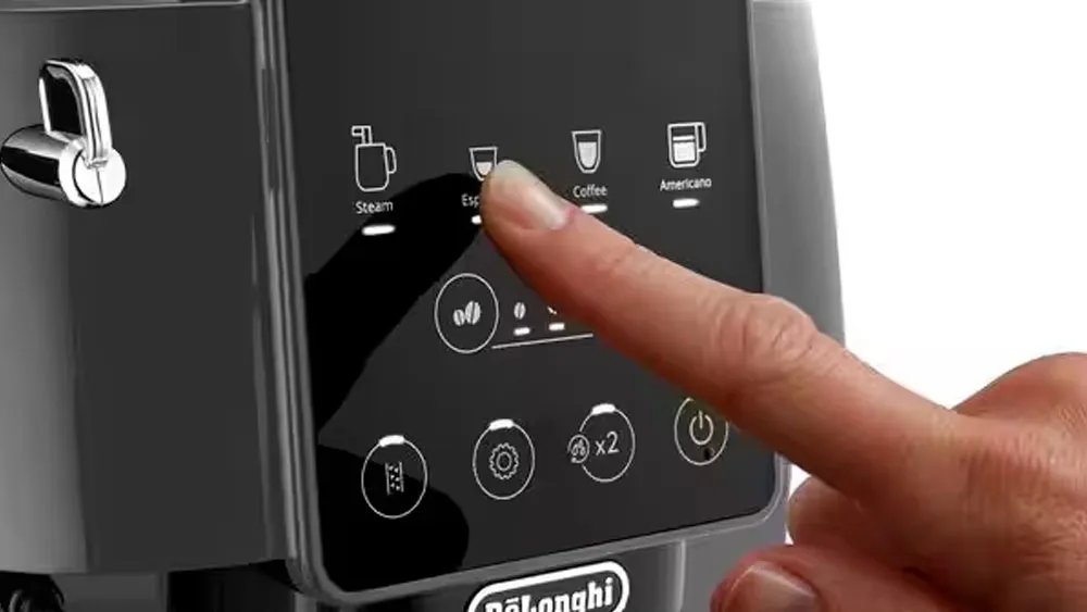 Thiết kế bảng điều khiển cảm ứng của máy pha cà phê Delonghi ECAM220.22.GB
