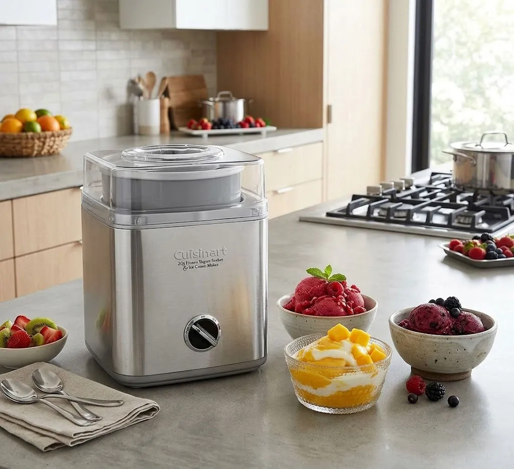các loại kem sorbet và kem trái cây đa dạng
