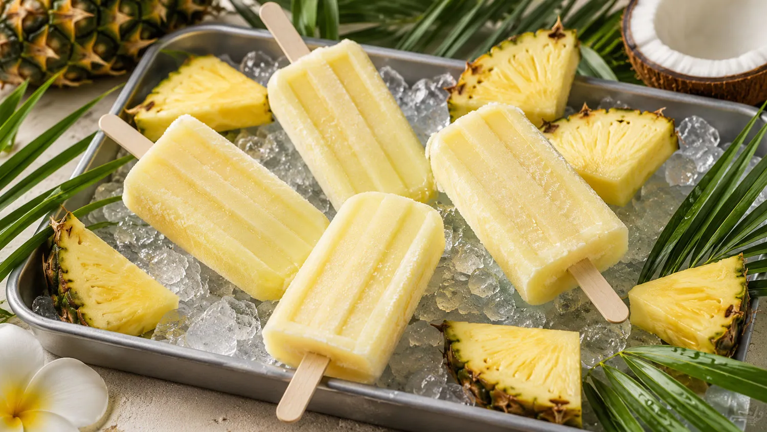 Kem que Pina Colada trái cây nhiệt đới giải nhiệt mùa hè