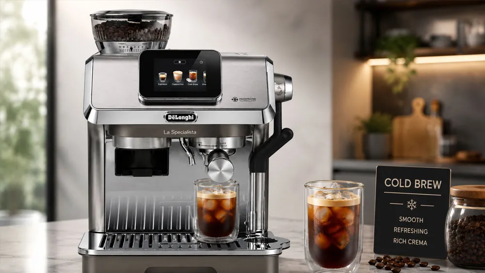 Ly Cold Brew pha bằng máy Delonghi EC9455.M
