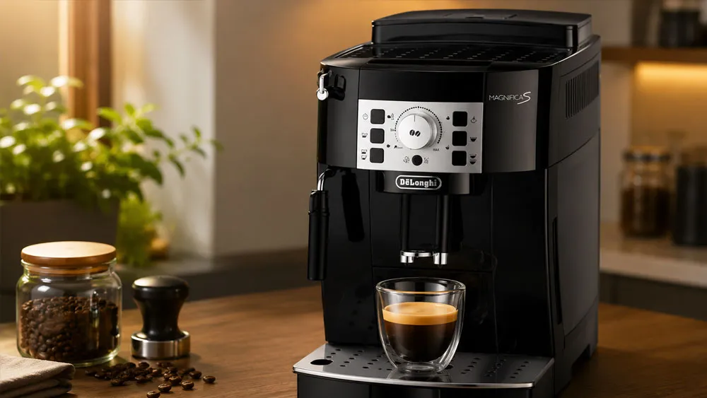 Ly espresso crema vàng được pha từ Delonghi ECAM22.110.B