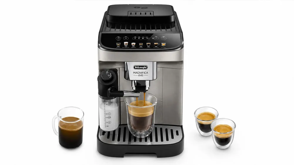 Quá trình chiết xuất espresso với lớp crema vàng nâu hấp dẫn