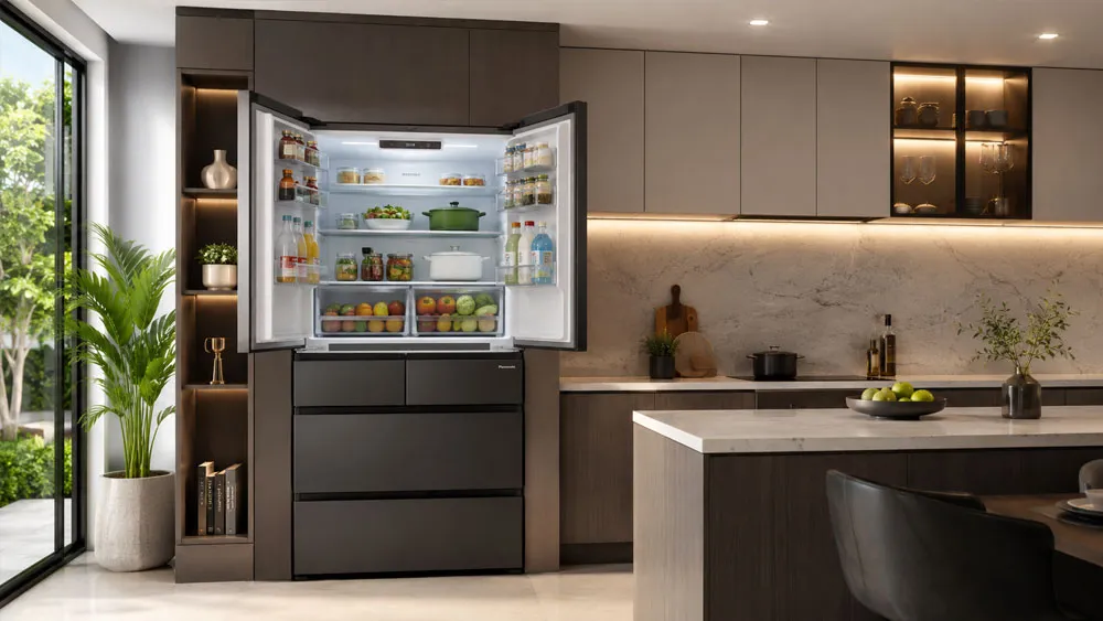 Tủ lạnh hiện đại nhiều ngăn dễ vệ sinh và bảo quản thực phẩm