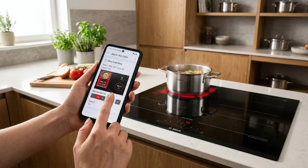 dieu khien bep bosch bang ung dung home connect