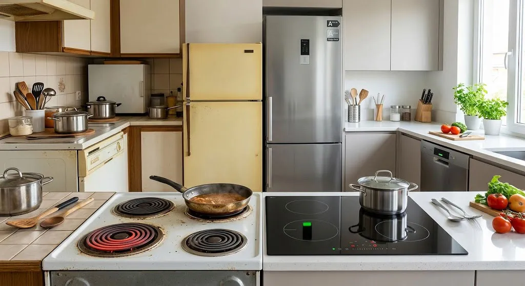 So sánh thiết bị bếp tiết kiệm năng lượng và thiết bị tiêu hao điện