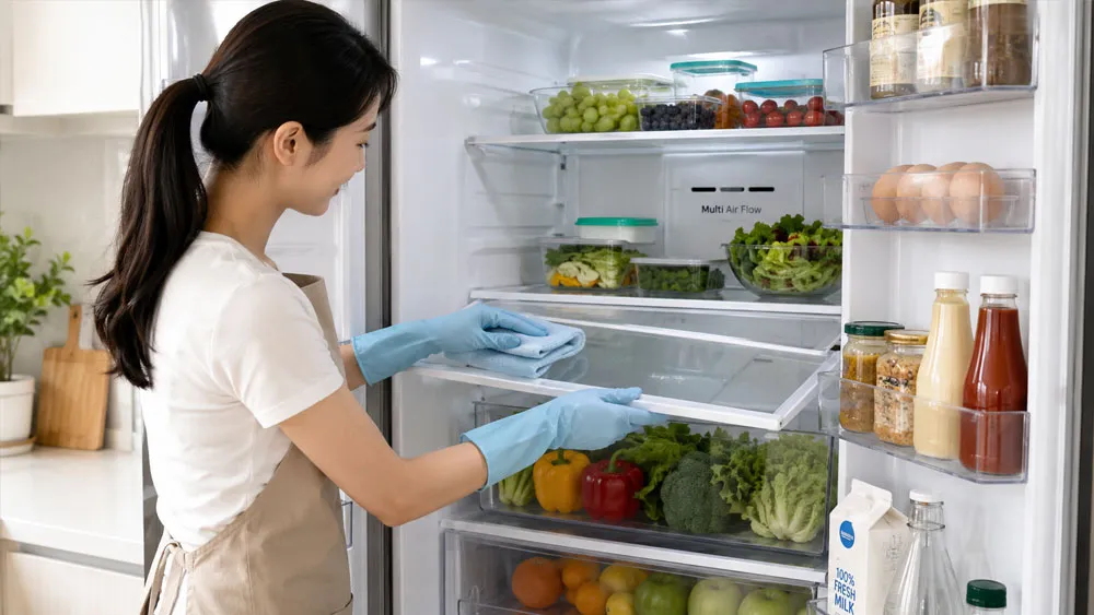 Vệ sinh tủ lạnh định kỳ giúp thực phẩm tươi lâu và an toàn hơn
