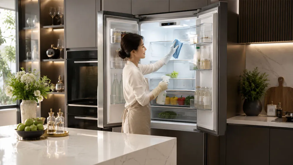 Vệ sinh tủ lạnh định kỳ giúp bảo quản thực phẩm an toàn