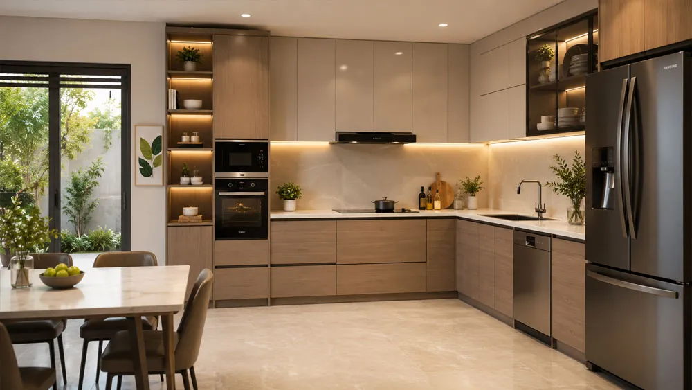 Thiết bị nhà bếp đồng bộ tạo nên không gian sống sang trọng