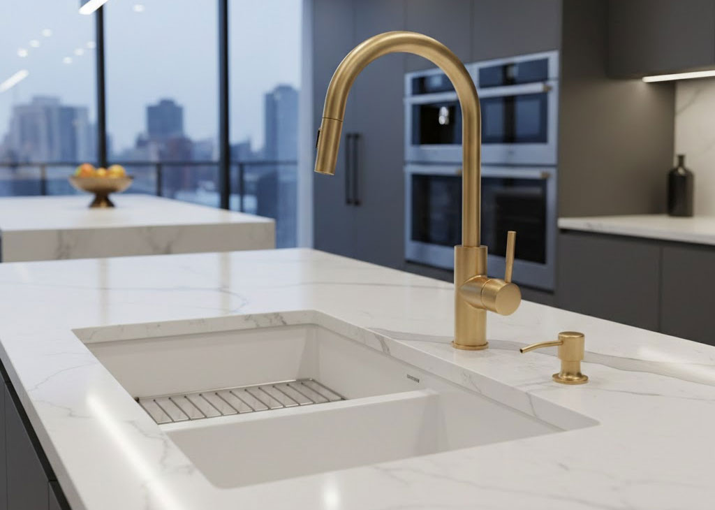 Thiết bị vòi chậu bếp là nhóm sản phẩm quan trọng giúp tối ưu khu vực bồn rửa