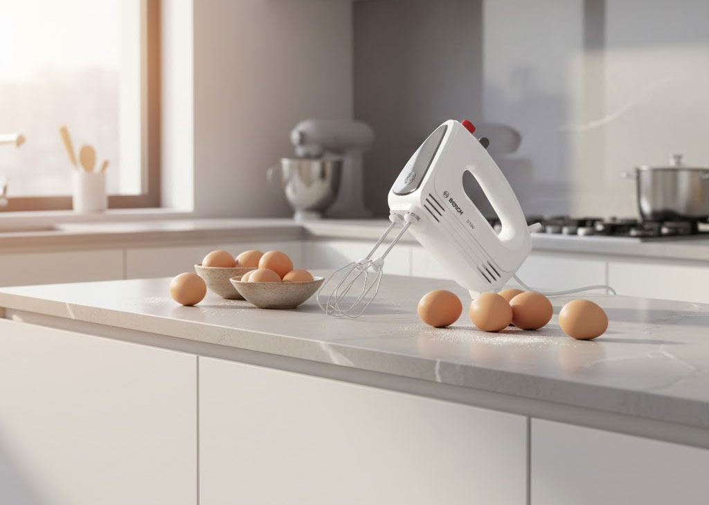 Máy đánh trứng là thiết bị giúp đánh bông trứng, kem tươi và trộn bột nhanh chóng
