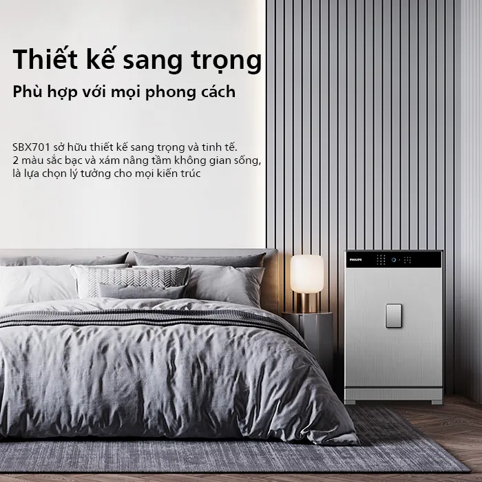 Philips SBX701 sở hữu kiểu dáng liền khối với vật liệu hợp kim