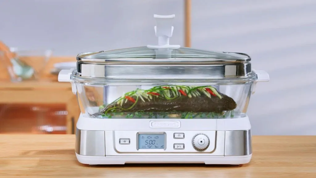 Nồi hấp điện Cuisinart STM-3000HK với 7 chương trình hấp chuyên biệt