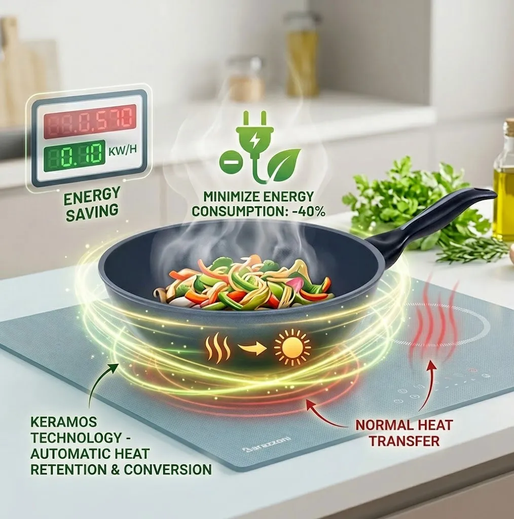 Tiết kiệm năng lượng khi sử dụng chảo