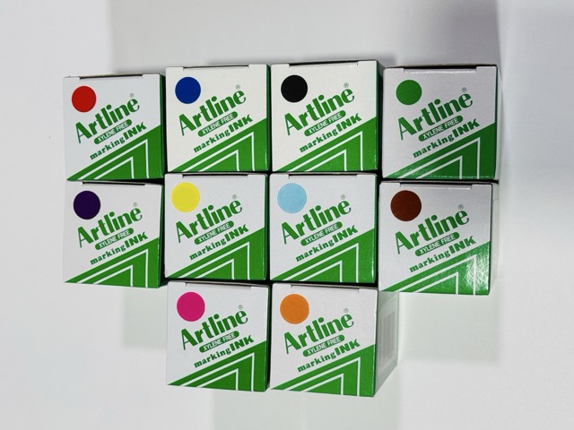 Bộ mực Artline lông dầu (20ml) 10 màu