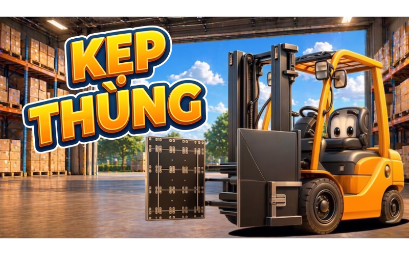 Bộ Kẹp Thùng Carton Xe Nâng (Carton Clamp) Là Gì? Cấu Tạo Và Ứng Dụng