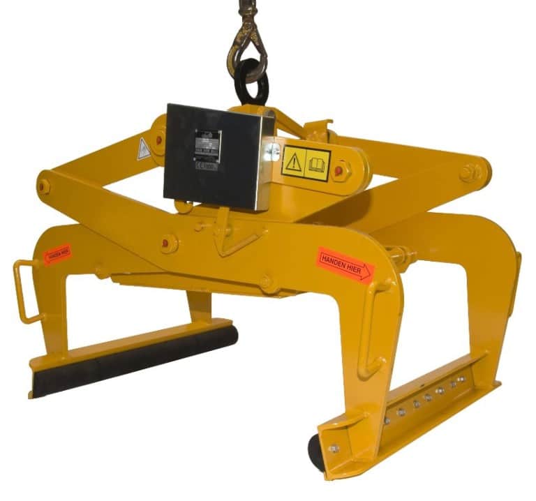 Cấu tạo khung thép hệ thống xylanh và má kẹp cao su chịu tải của bộ kẹp khối xe nâng Block Clamp