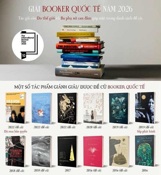 CÔNG BỐ DANH SÁCH ĐỀ CỬ GIẢI BOOKER QUỐC TẾ NĂM 2026