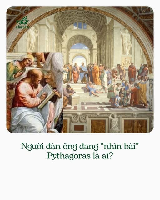Người đàn ông đang nhìn bài Pythagoras là ai?