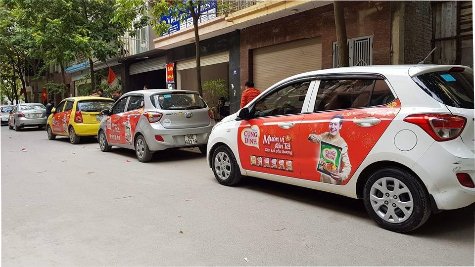 Dán decal xe Công Nghệ
