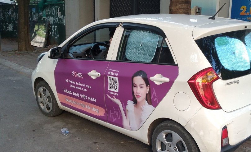 Dán decal xe Công Nghệ