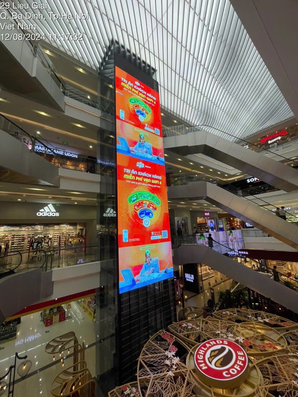 Led Liễu Giai Tại Vincom Metropolis