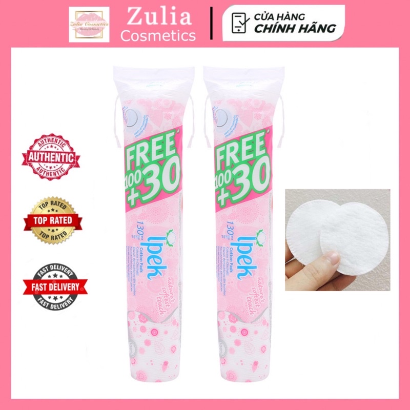 [FREE SHIP] Bông Tẩy Trang Ipek 150 miếng Cotton pads