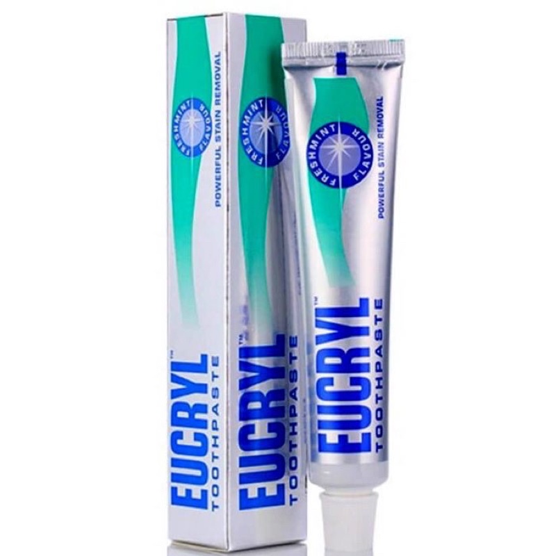 [FREE SHIP] COMBO Kem Và Bột Trắng Răng Eucryl Anh quốc