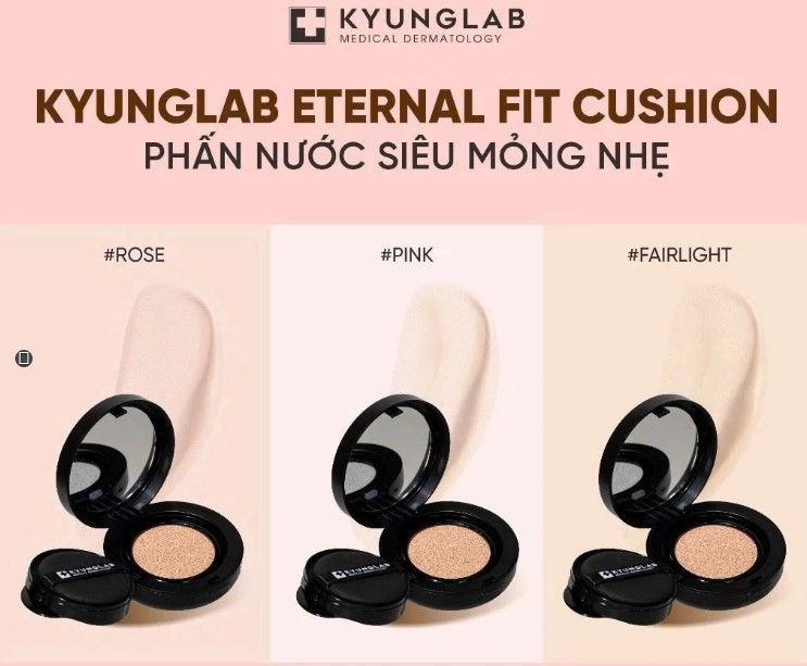 Phấn Nước Siêu Mỏng Nhẹ, Che Phủ Tối Ưu KyungLab Eternal Fit Cushion Foundation Kyung Lab Hàn Quốc 14g