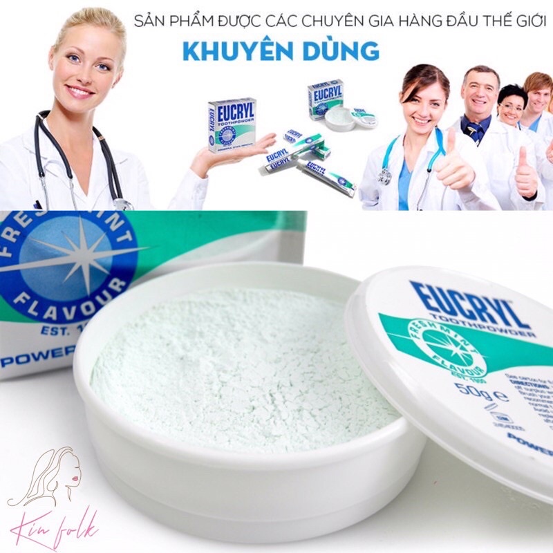 [FREE SHIP] COMBO Kem Và Bột Trắng Răng Eucryl Anh quốc