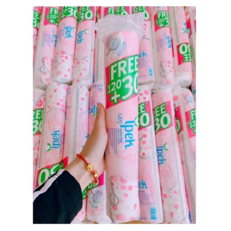[FREE SHIP] Bông Tẩy Trang Ipek 150 miếng Cotton pads