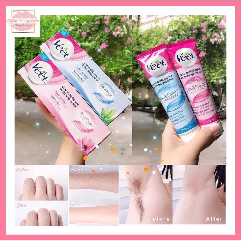 [TẶNG GIẤY ƯỚT] Kem tẩy lông VEET Pháp sạch lông mềm mịn da lành tính